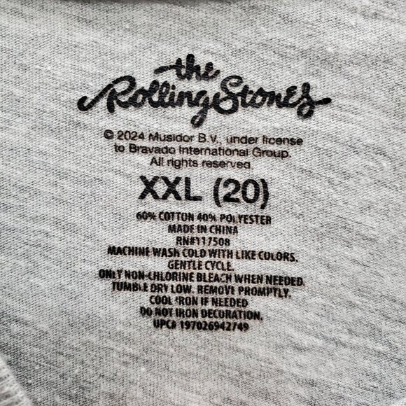Rolling Stones US Tour 1975 Distressed Double Side Retro Concert Tee Plus XXL - Picture 3 of 5